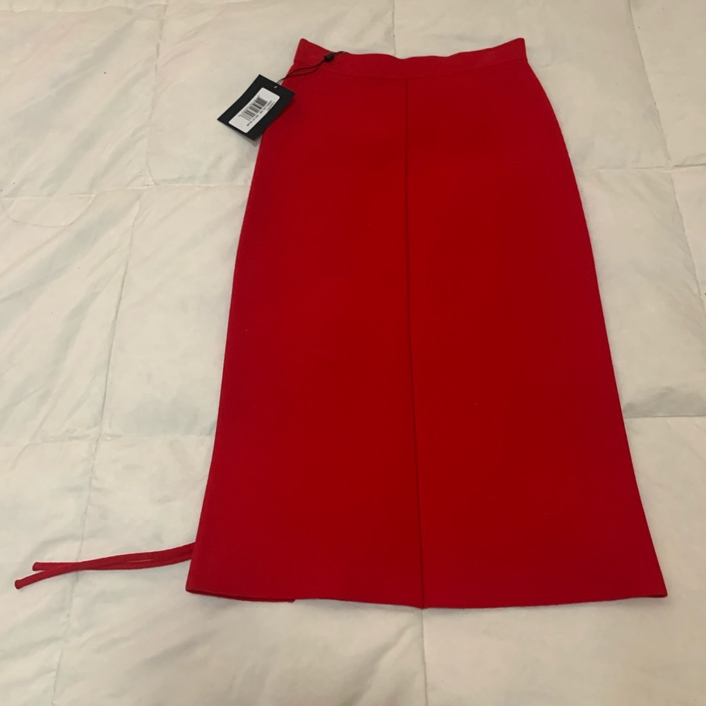 Alexander Wang lace up slit pencil skirt